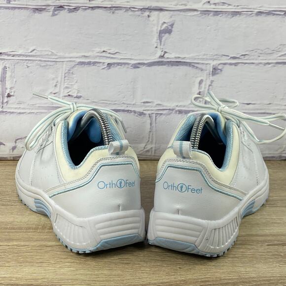 Orthofeet Talya 742 White Comfort Sneakers Women's 9 Wide Nursing Slip Resistant - Picture 4 of 8